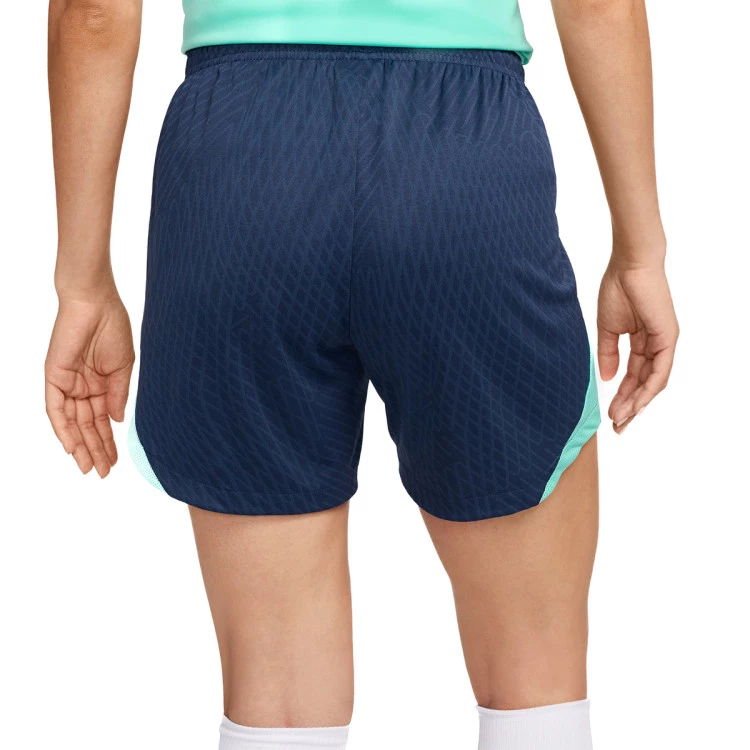Shorts Nike Women Dri Fit Strike Midnight Navy Hyper Turq White Futbol Emotion