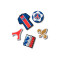 Paris St Germain Crocs Accesories (Pack of 5)