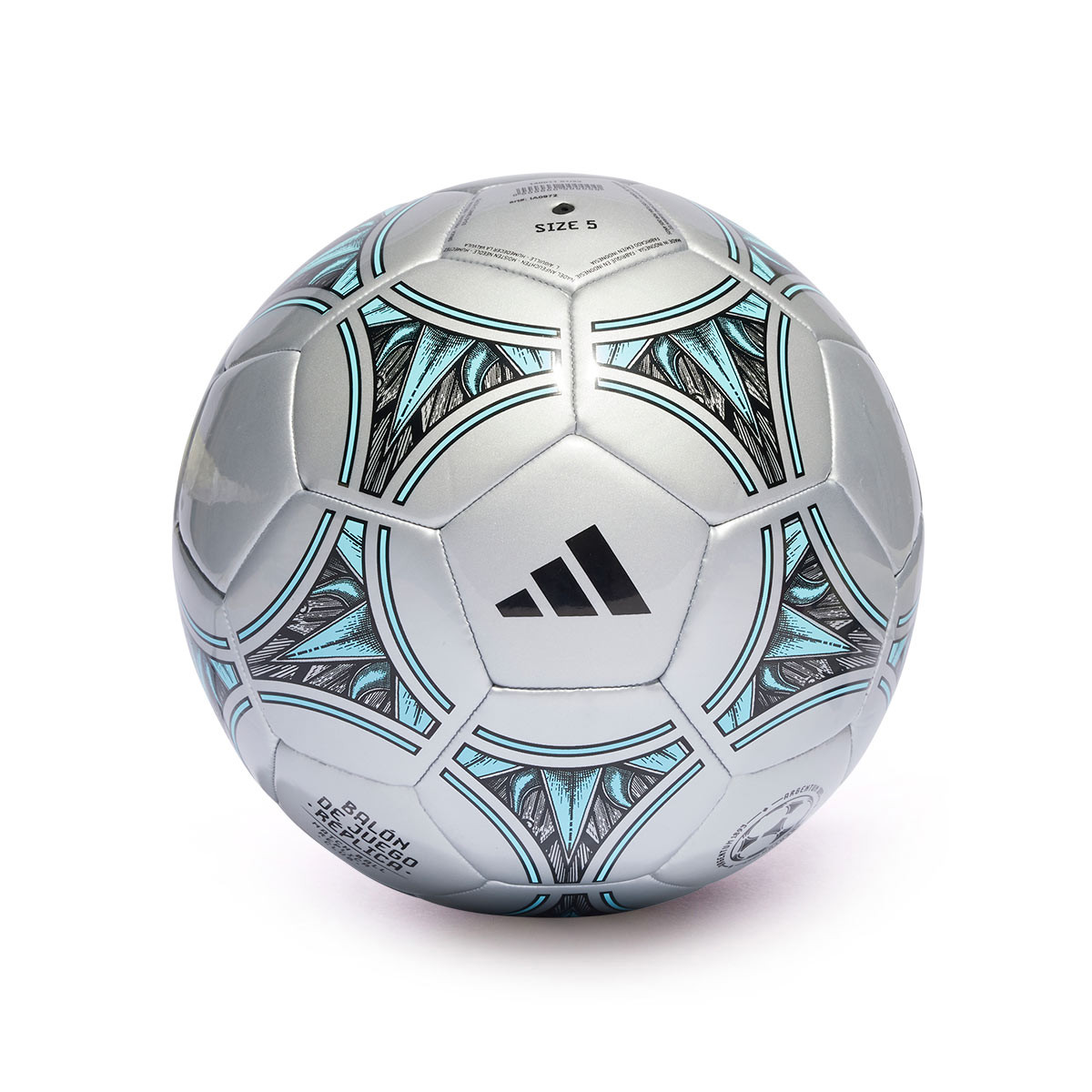 Ball adidas Messi Club Silver met-Bliss blue-Core black - Fútbol