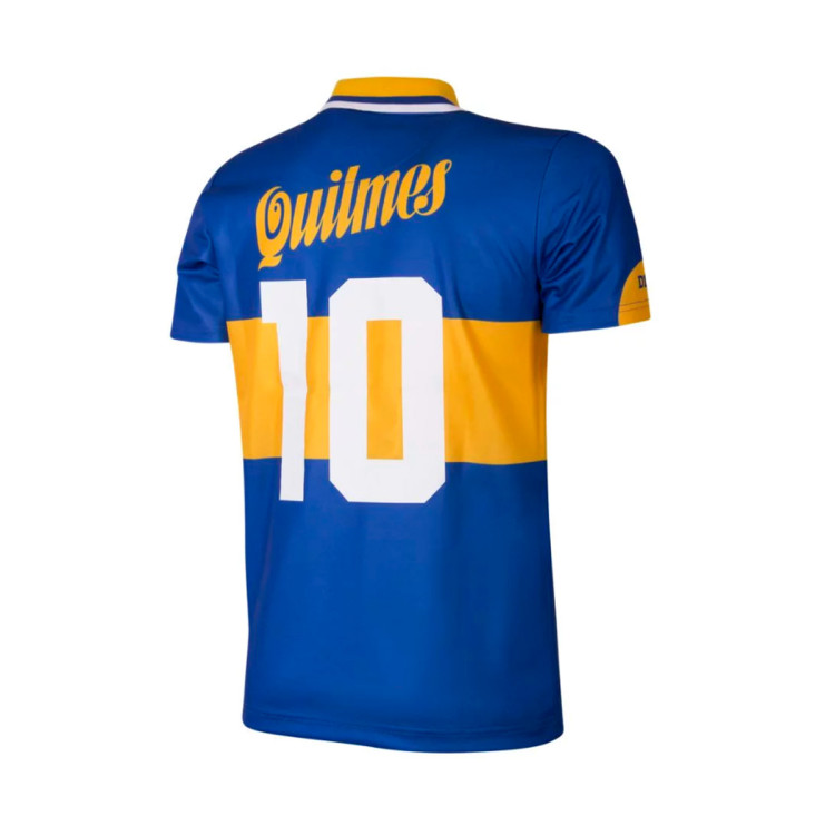 CAMISETA RETRO DE BOCA JUNIORS QUILMES MARADONA 1997 - Todogol