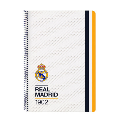 Libreta folio 80 H. Tapa dura Real Madrid