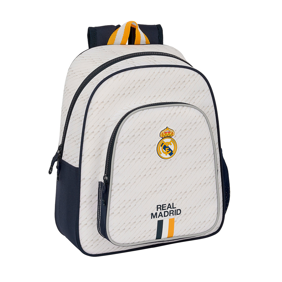 Sac à Dos Scolaire Real Madrid Officiel - 3 Compartiments, Dos Et Bretelles Rembourrées