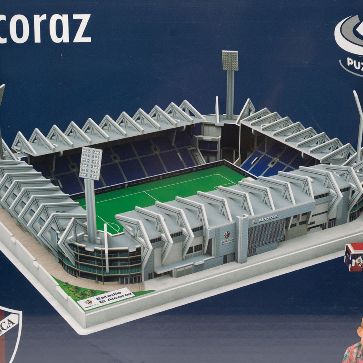 SDH SD Huesca 3D Puzzle Alcoraz Stadium Dark blue - Fútbol Emotion