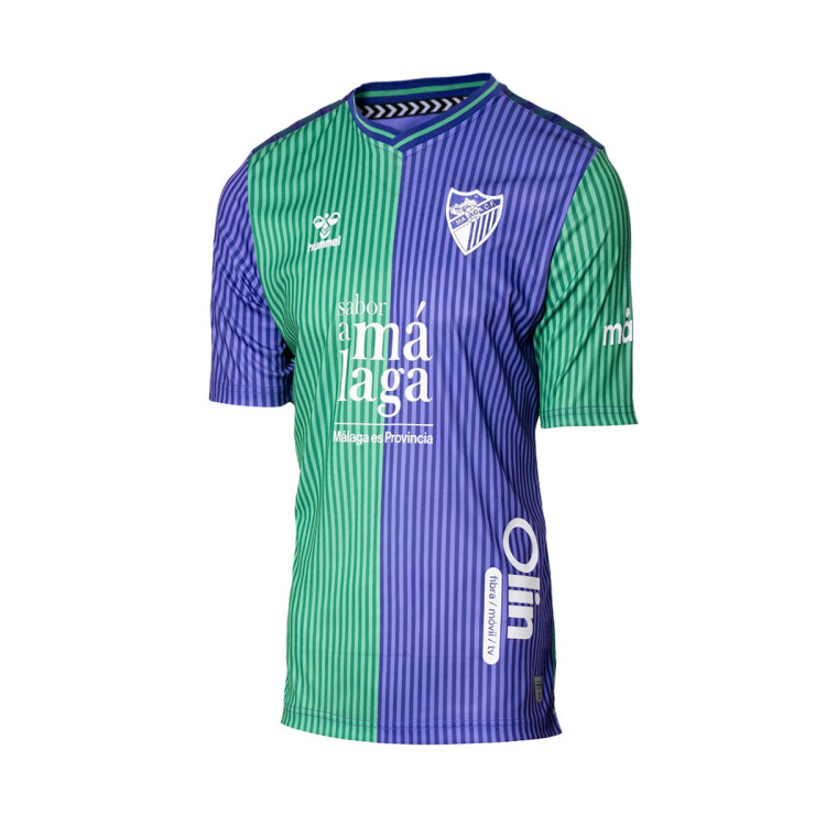 camiseta-hummel-malaga-cf-segunda-equipacion-2023-2024-nino-green-gecko-0