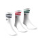 Calcetines Crew 3 Stripes White