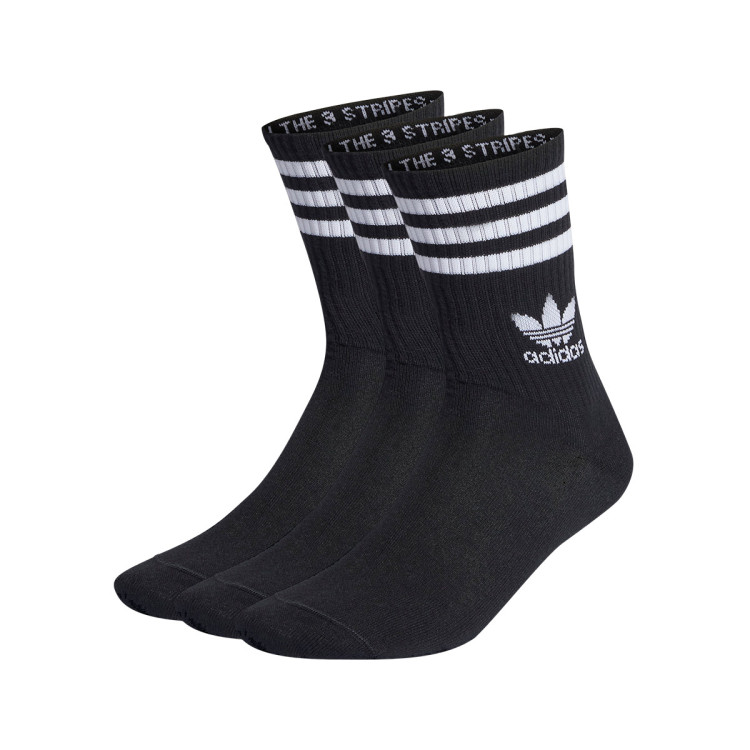 calcetines-adidas-crew-3-stripes-black-0