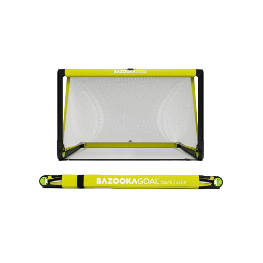 Fußballtor Bazooka Goal Porteria Multiusos PVC (120 x 75) Gelb-Weiß ...