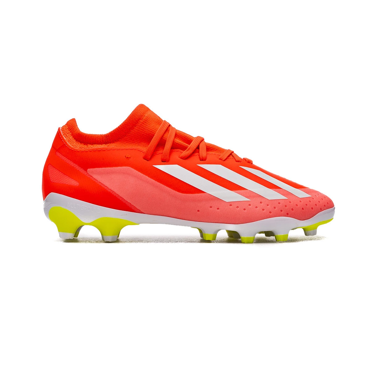 Bota de futbol adidas X Crazyfast League MG Nino Solar Red Ftwr White Team Solar Yellow Futbol Emotion