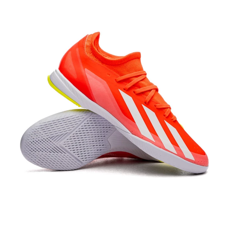 Indoor boots adidas X Crazyfast League IN Solar Red White Team Solar Yellow Futbol Emotion