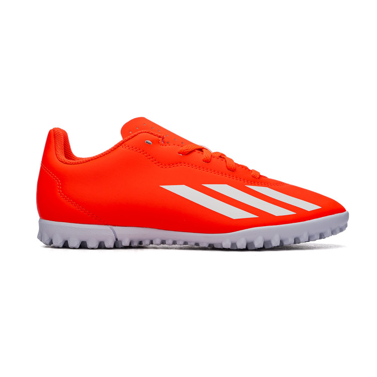Adidas X Crazyfast Club Velcro Tf Energy Citrus Solar Red Footwear White Solar Yellow Kids Red IF0708 FOOTY.COM