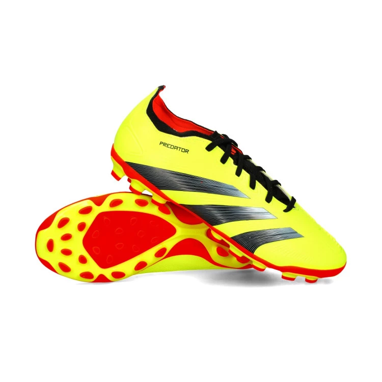Football Boots adidas Predator League L 2G 3G AG Team Solar Yellow Core Black Solar Red Futbol Emotion