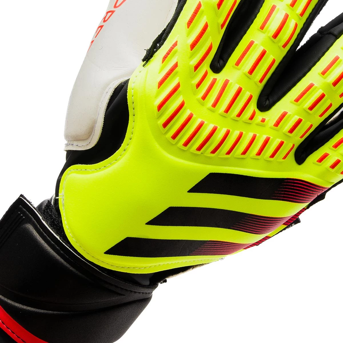 Gloves adidas Predator Match Fingersave Solar yellow Black Solar red Futbol Emotion