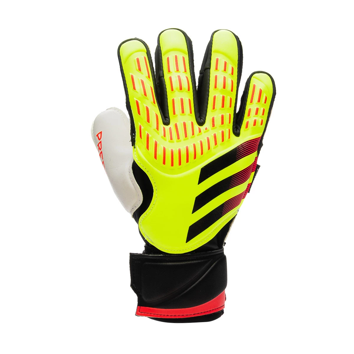 Guante de porteros adidas Predator Match Fingersave Nino Solar yellow Black Solar red Futbol Emotion