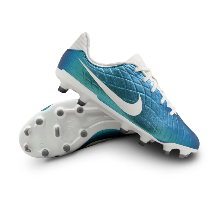 Football Boots Nike Kids Tiempo Emerald Legend 10 Academy FG MG Dk Atomic Teal Sail Futbol Emotion