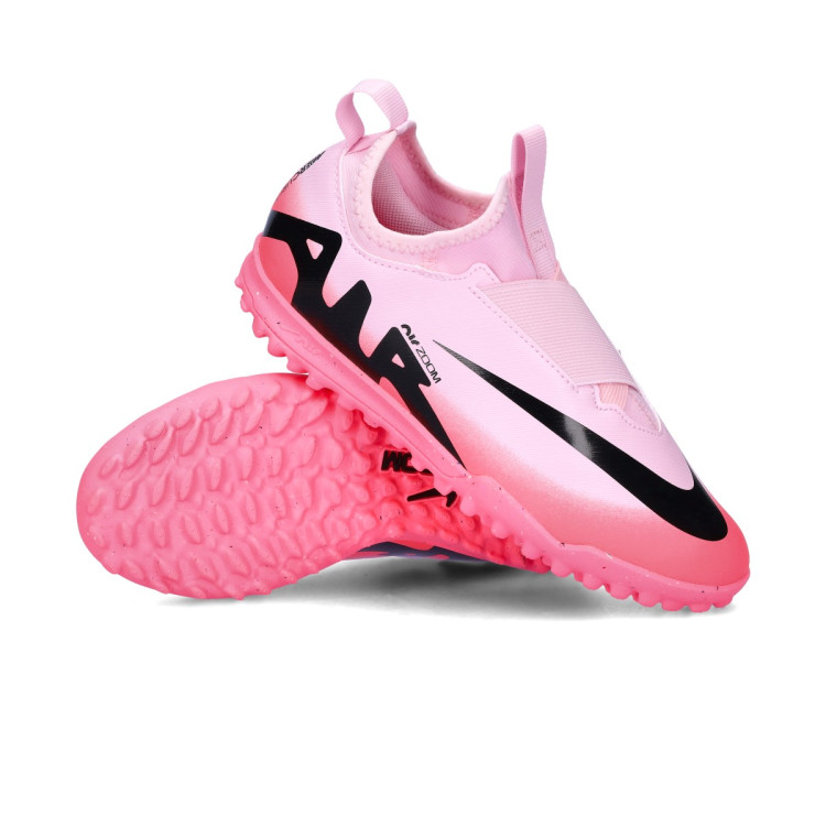 Football Boots Nike Kids Air Zoom Mercurial Vapor 15 Academy Turf Pink Foam Black Futbol Emotion