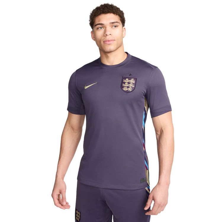 T-Shirt Nike England Euro 2024 Away Dark Raisin-Sesame - Fútbol