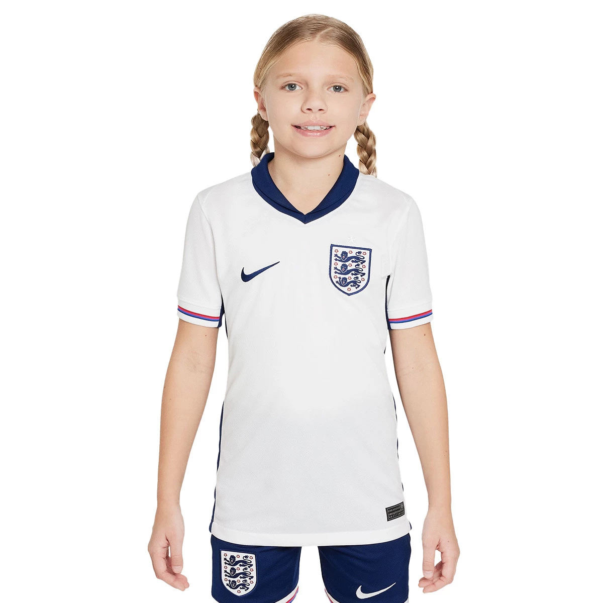 Jersey Nike Kids England Home Jersey Euro 2024 White Blue Void Futbol Emotion