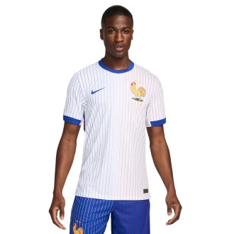 Camiseta Francia Segunda Equipación Authentic Eurocopa 2024 White-Bright Blue-University Red