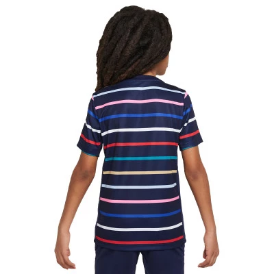 T-Shirt França Pre-Match Eurocopa 2024 Criança