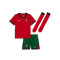 Conjunto Nike Portugal Primeiro Equipamento Euro 2024 Criança