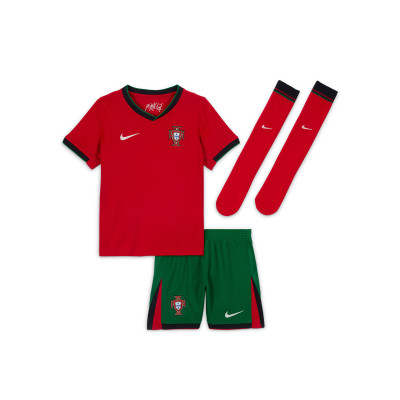 Conjunto Portugal Primeiro Equipamento Eurocopa 2024 Criança