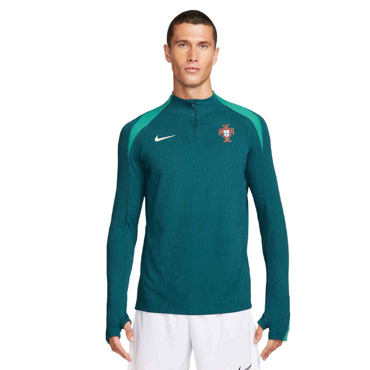 Sweatshirt Nike Portugal Training Euro 2024 Geode Teal Kinetic Green Sail Futbol Emotion
