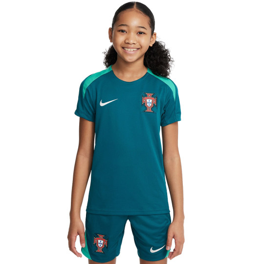 Jersey Nike Portugal Training Eurocopa 2024 Nino Geode Teal Kinetic Green Sail