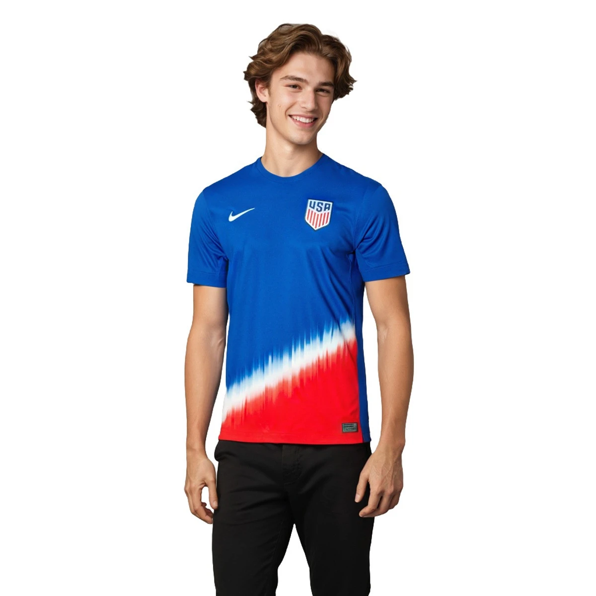 Jersey Nike United States Away Olympics 2024 Old Royal Sport Red White White Futbol Emotion
