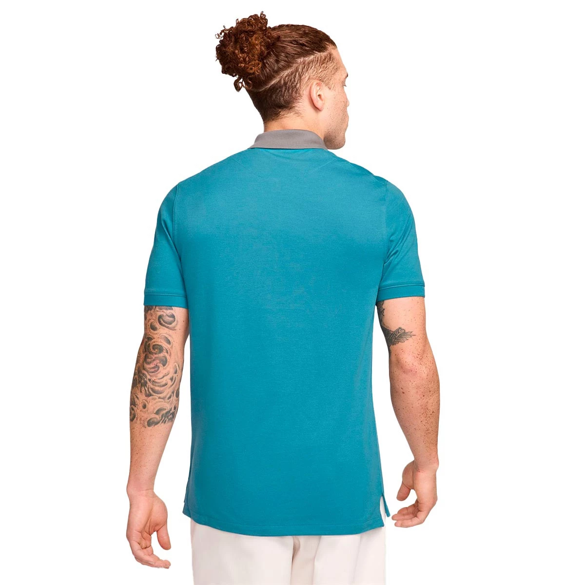 Polo shirt Nike Atletico de Madrid Fanswear 2024 2025 Noise Aqua Flat Pewter Crimson Futbol Emotion
