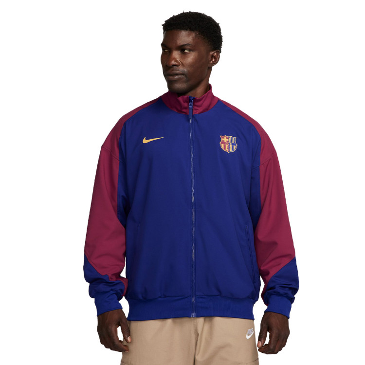 Jacket Nike FC Barcelona Pre-Match 2024-2025 Deep Royal Blue-Noble