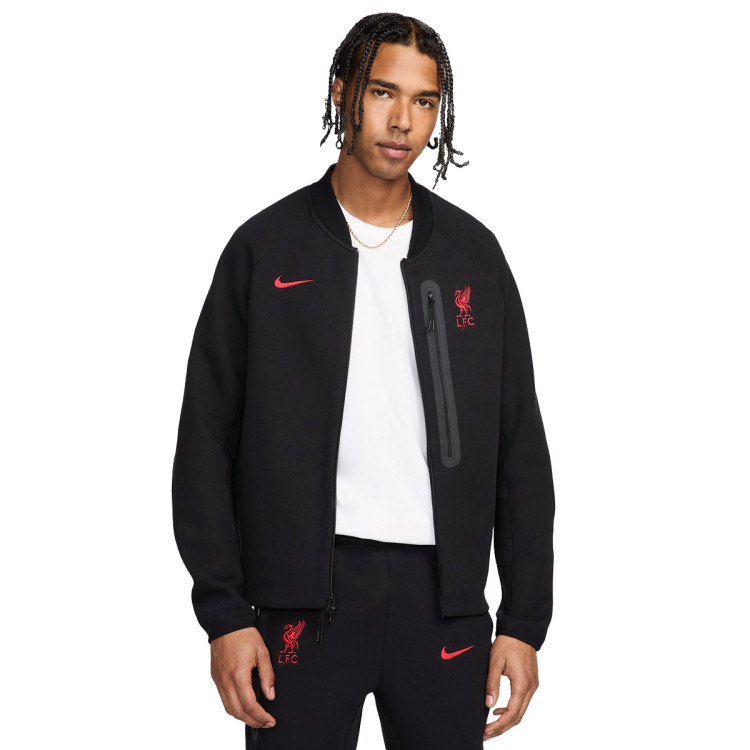 Jacket Nike Liverpool FC Fanswear 2024-2025 Black-Gym Red - Fútbol