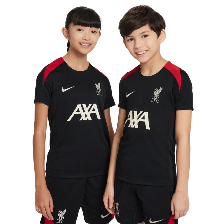 T-Shirt Nike Kids Liverpool FC Training 2024-2025 Black-Gym Red