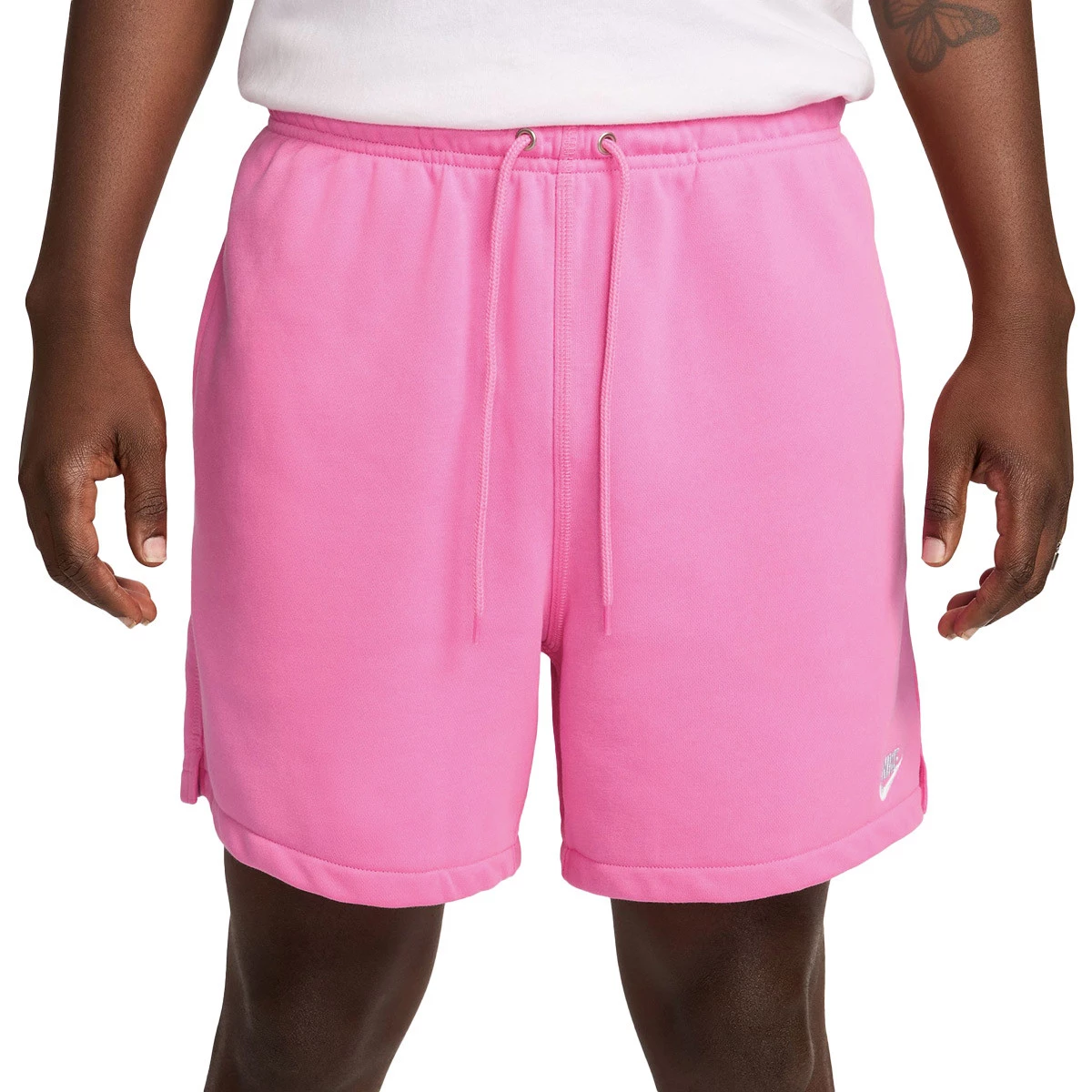Pantaloncini Nike Club Flow Playful Pink Playful Pink White Futbol Emotion
