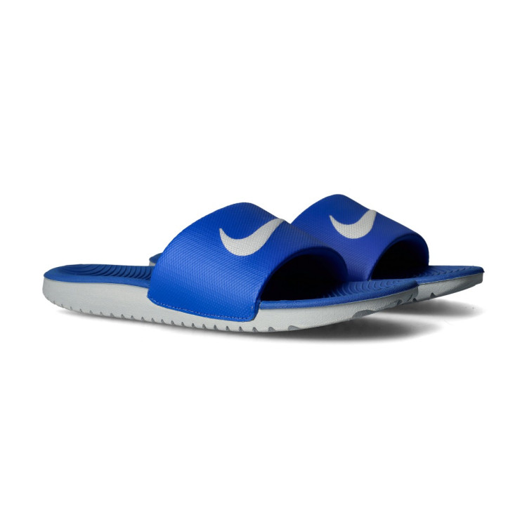 Claquettes Nike Kawa Hyper Cobalt-White Fútbol Emotion