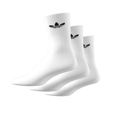 adidas Trefoil Crew Cushioned Socks (3 Pack) White — foto 4