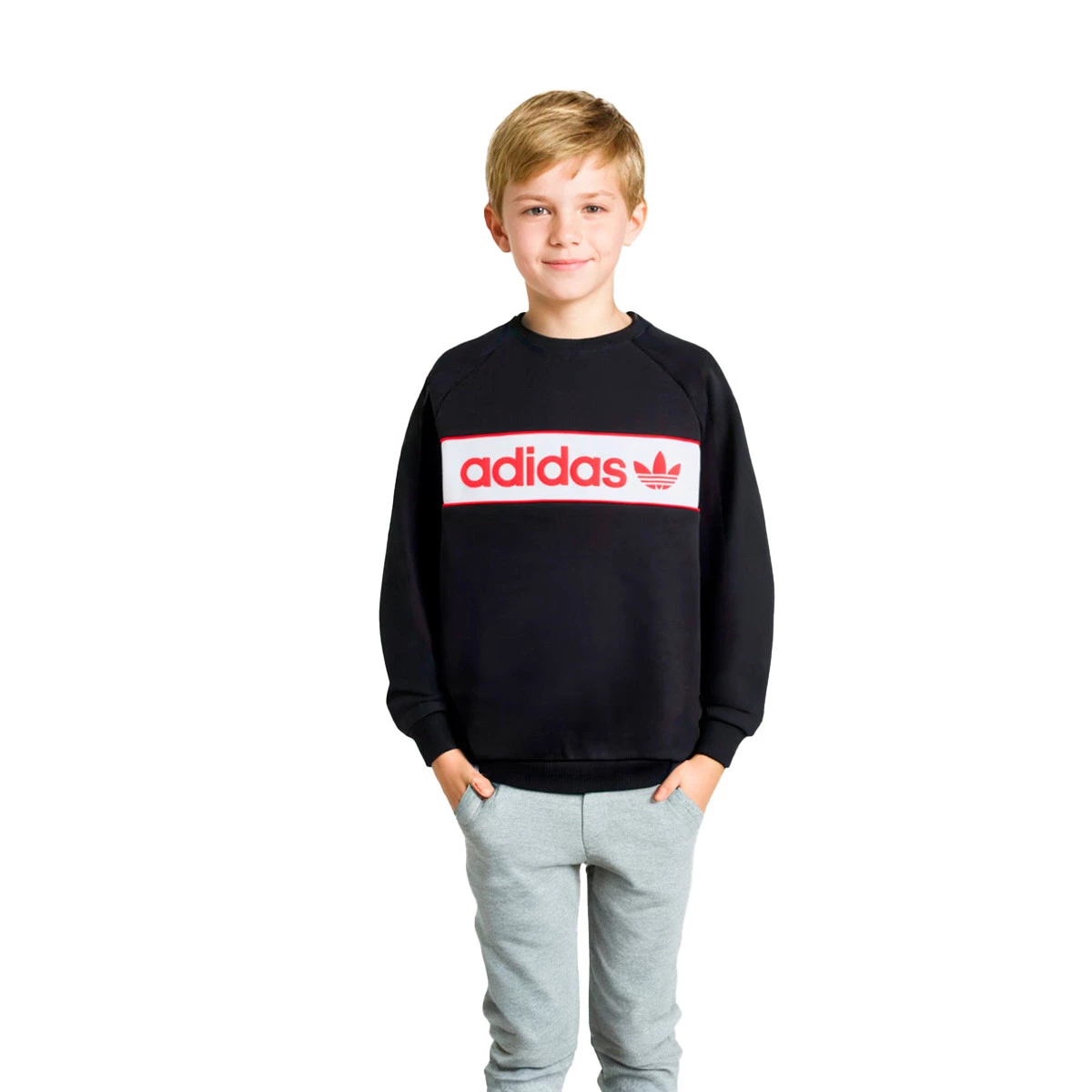 Sweatshirt adidas Kids Rekive Black Better Scarlet F tbol Emotion