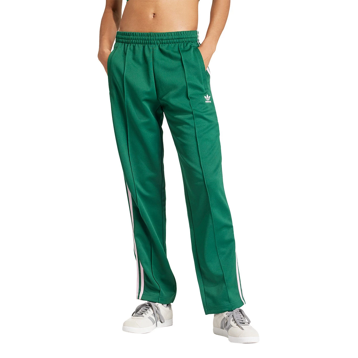 Long pants adidas Women Loose Collegiate Green-True Pink