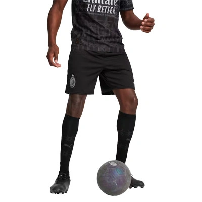 Calções AC Milan Quarto Equipamento x Pleasures 2023-2024