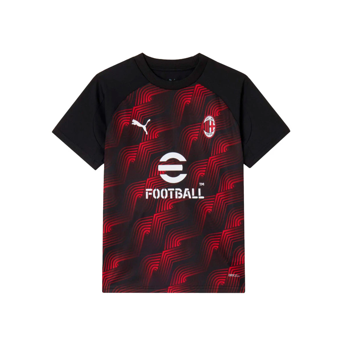 Camiseta Puma AC Milan niño 2022 2023 roja y negra