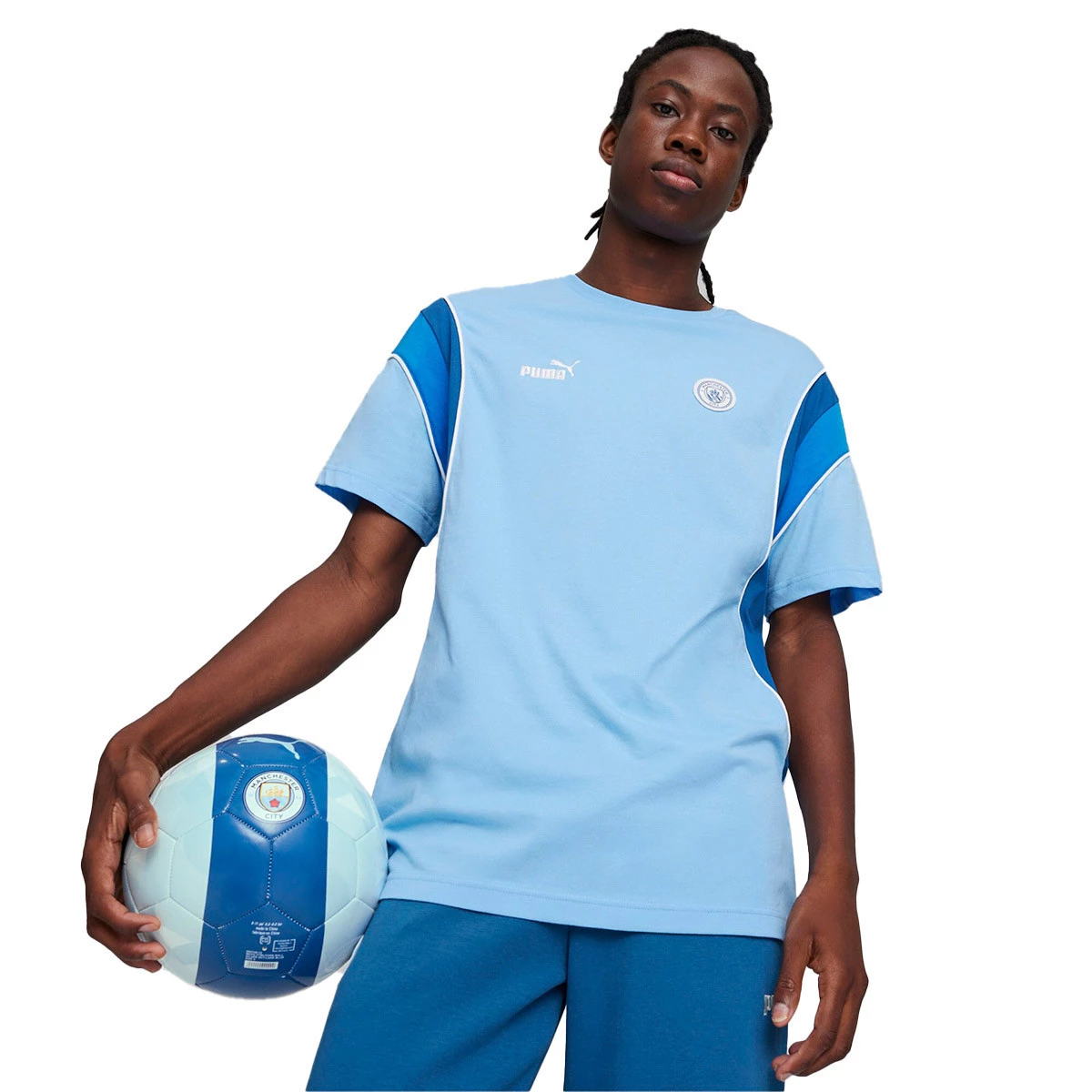 Tシャツ・カットソー Puma Manchester City 2023/24  Jersey Team Light Blue Amazon.com: Manchester City FC Men's 2023/24 Replica Home