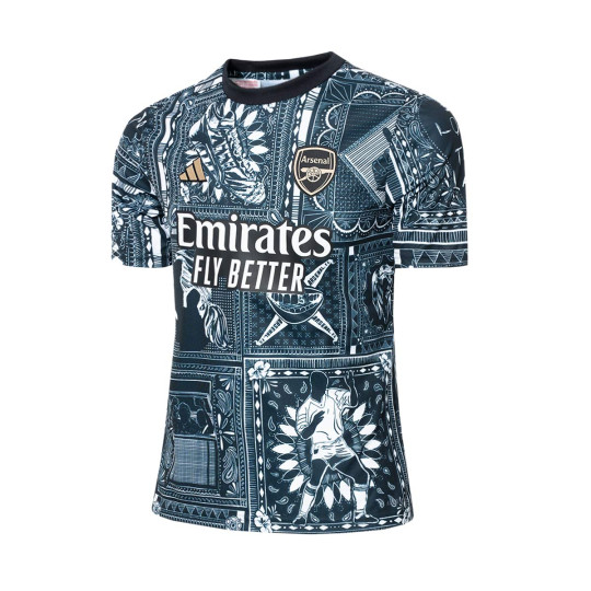 Jersey adidas Kids Arsenal FC Training 2023 2024 Black White Futbol Emotion