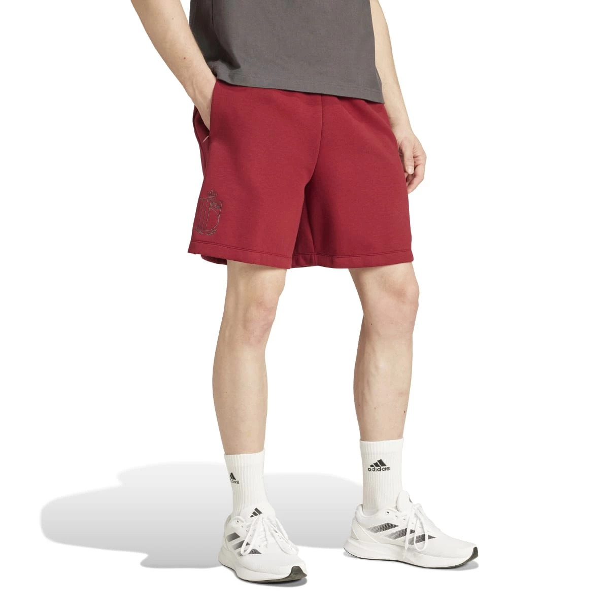 Shorts adidas Belgium Fanswear Euro 2024 Team Coll Burgundy Futbol Emotion