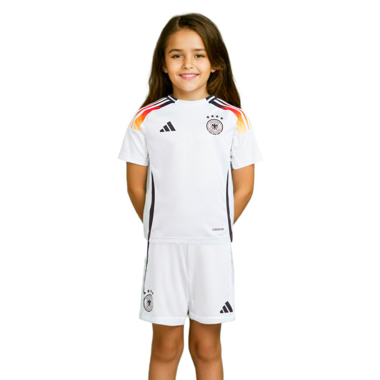 Conjunto adidas Alemania Primera Equipación Eurocopa 2024 Niño White