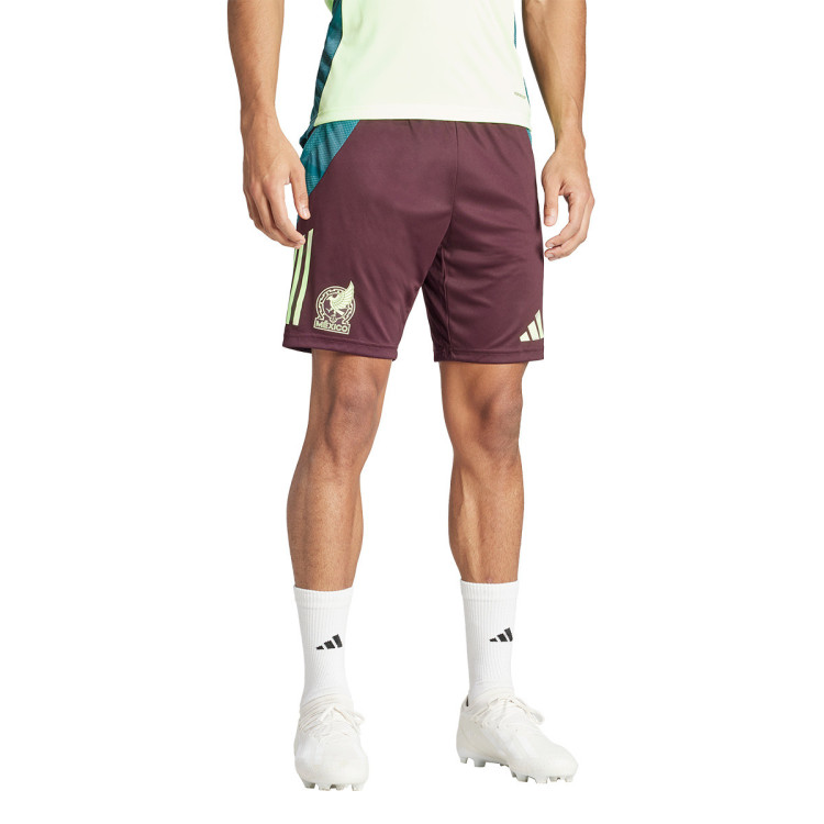 pantalon-corto-adidas-mexico-training-copa-america-2024-dark-burgundy-green-spark-0