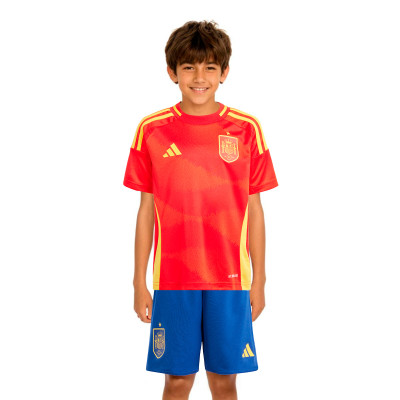 Conjunto Espanha Primeiro Equipamento Eurocopa 2024 Criança