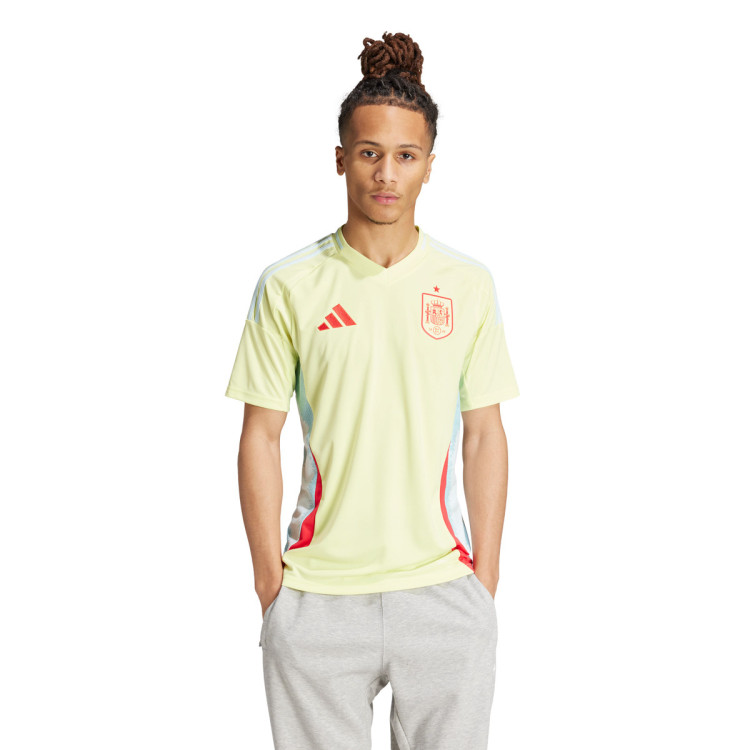 Camiseta adidas España Segunda Equipación Eurocopa 2024 Pulse Yellow
