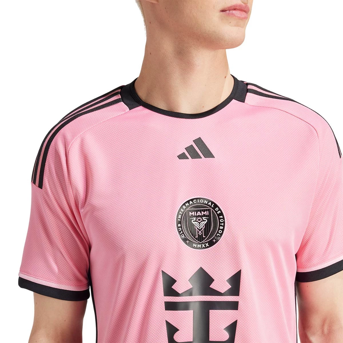 Camiseta personalizada auténtica del Inter Miami CF adidas rosa 2024  2getherness para hombre