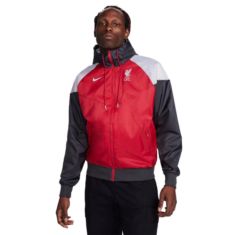 Jacket Nike Liverpool FC Fanswear 2023 2024 Gym Red Anthracite Wolf Grey Futbol Emotion