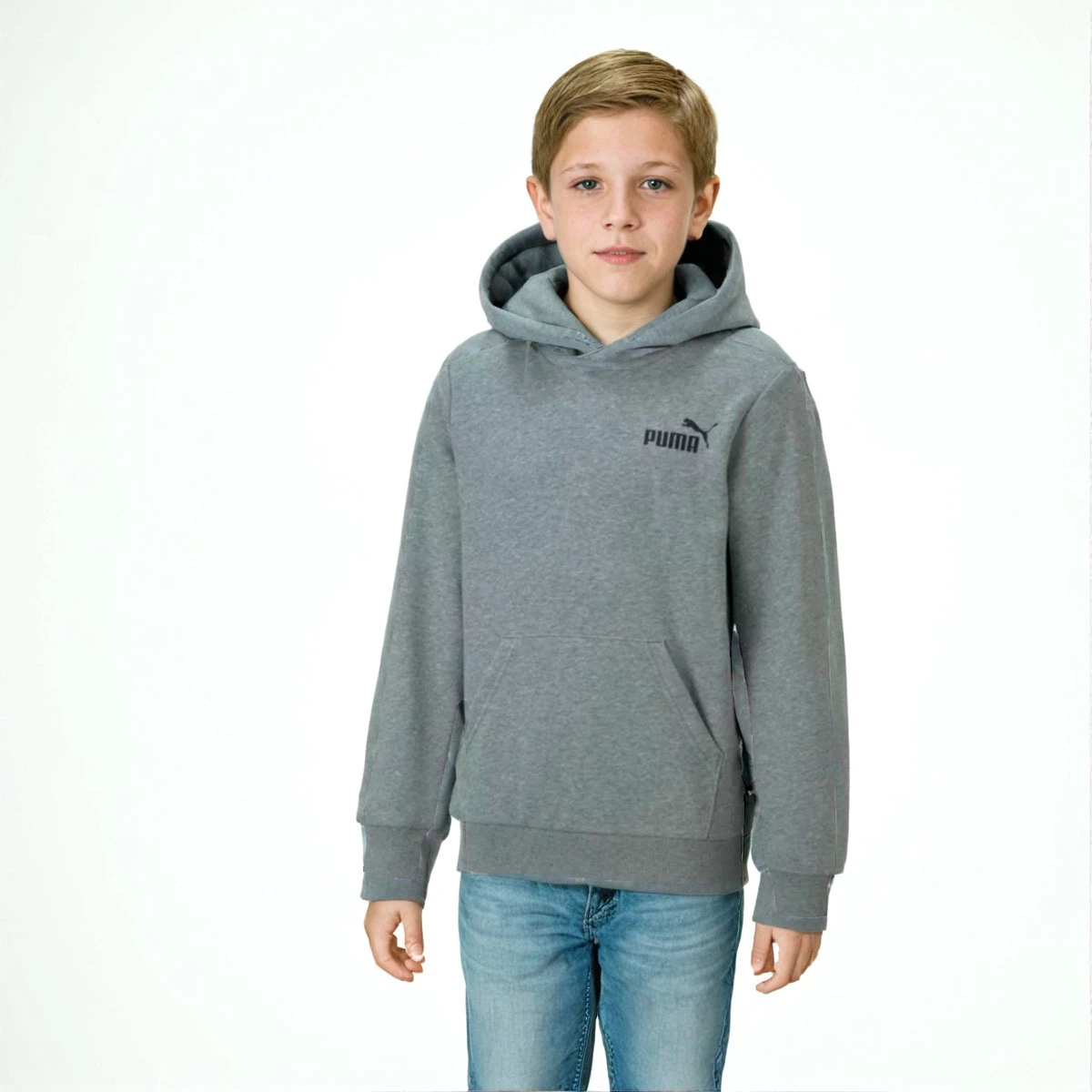 Sweatshirt Puma Kids Essentials Small Logo White Club Red Gum Futbol Emotion