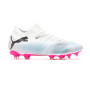 Future 7 Match FG/AG Mujer-White-Black-Poison Pink